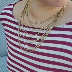 Jules B Yellow Gold Tone Snake Charmer Gold 👑 👒
